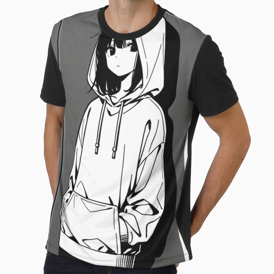 Fashion - Man in Black Hoodie Hood Up Streetwear Anime by AnimeShin