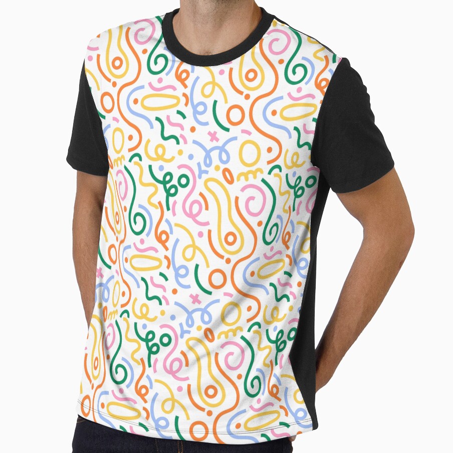 Colorful Playful Pattern Version 5 by Mozaic Clothes