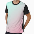 Pastel Pink Blue Gradient by Printedarts