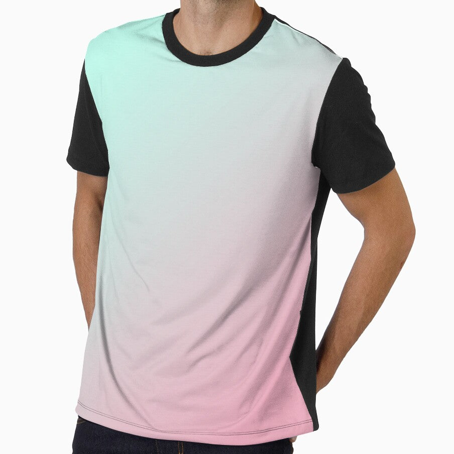 Pastel Pink Blue Gradient by Printedarts