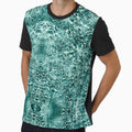 Water motif, reflection in bottle green by Psilographics