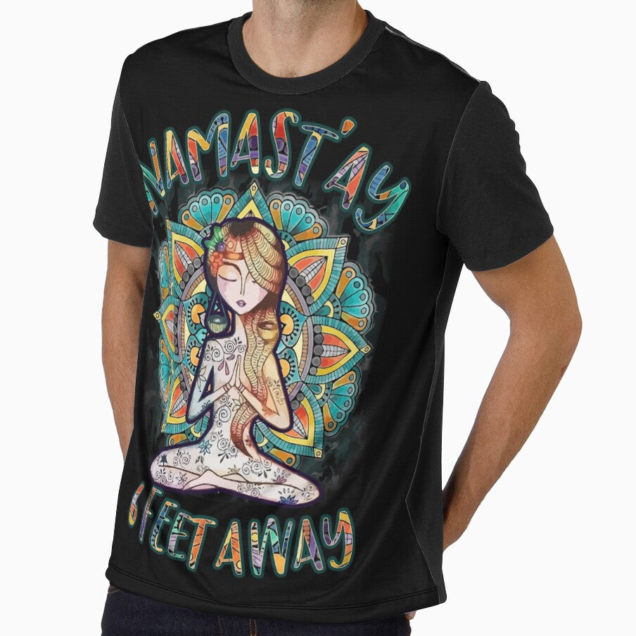 Namast'ay 6 Feet Away Mandala by BaseStore