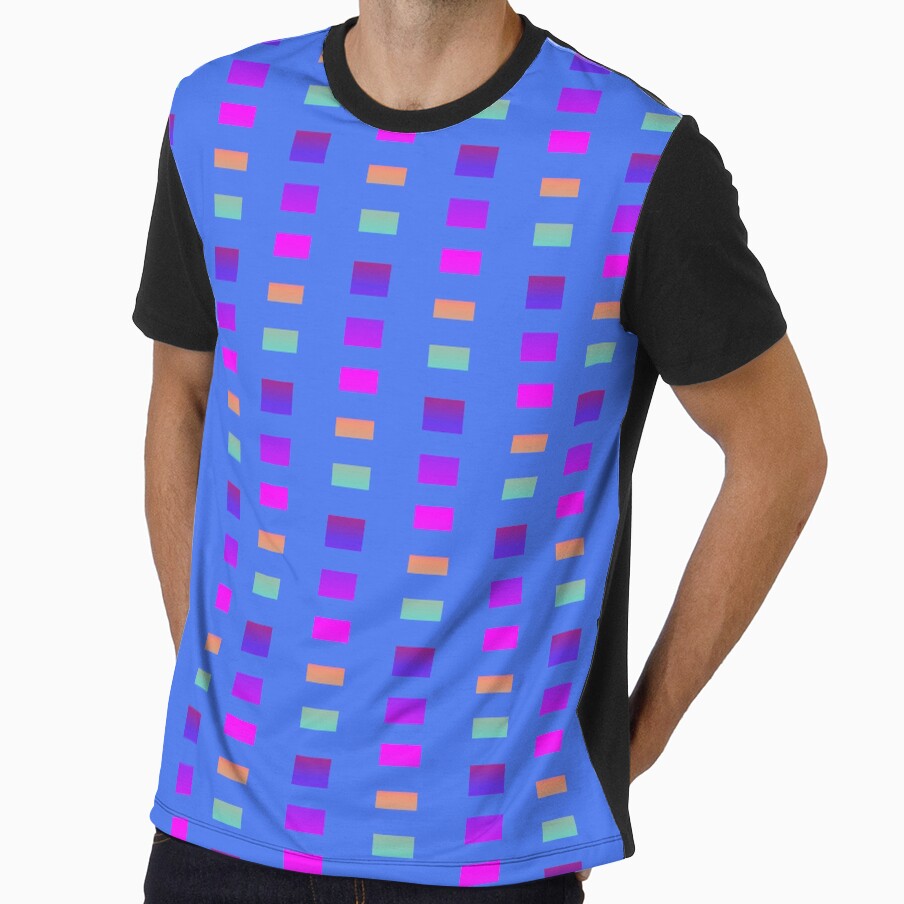 Blue colorful color combination | Blue colorful geometric pattern by lausn