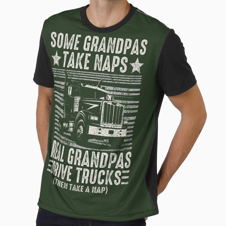 Real Grandpas Drive Trucks Vintage Trucker Gift By Merch, Limited Edition, Perfect Gift For You And by BROSHERYLSHOP