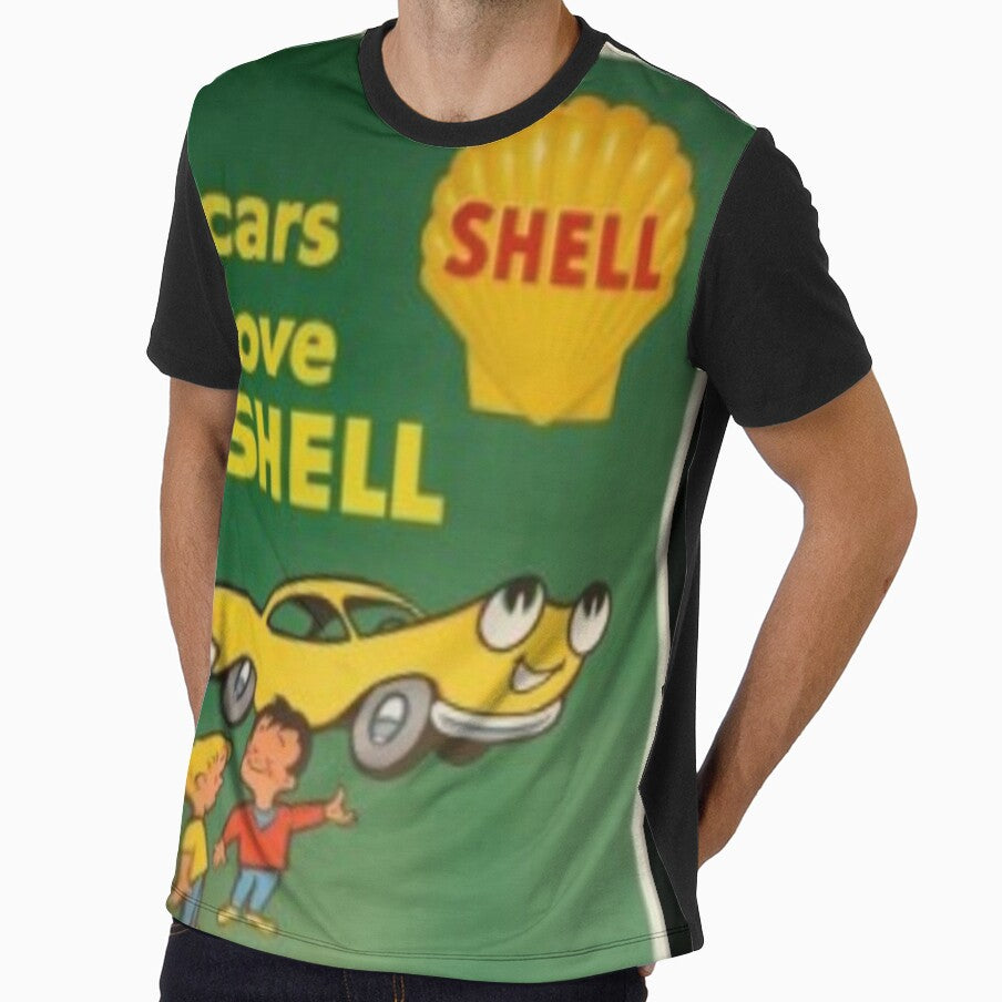 Vintage Shell Advertising Poster by RetroRabbitCo