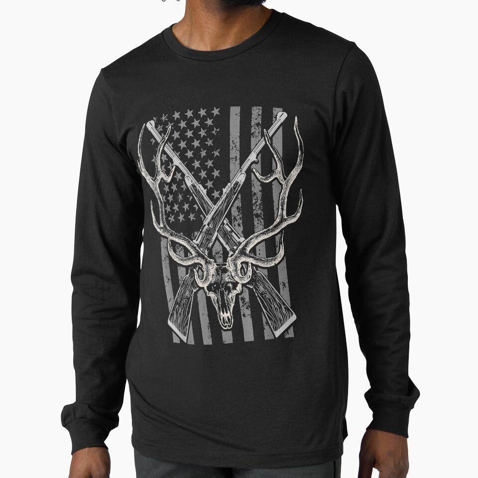 American Flag Deer Hunting Usa Vintage Gifts by vivanbess