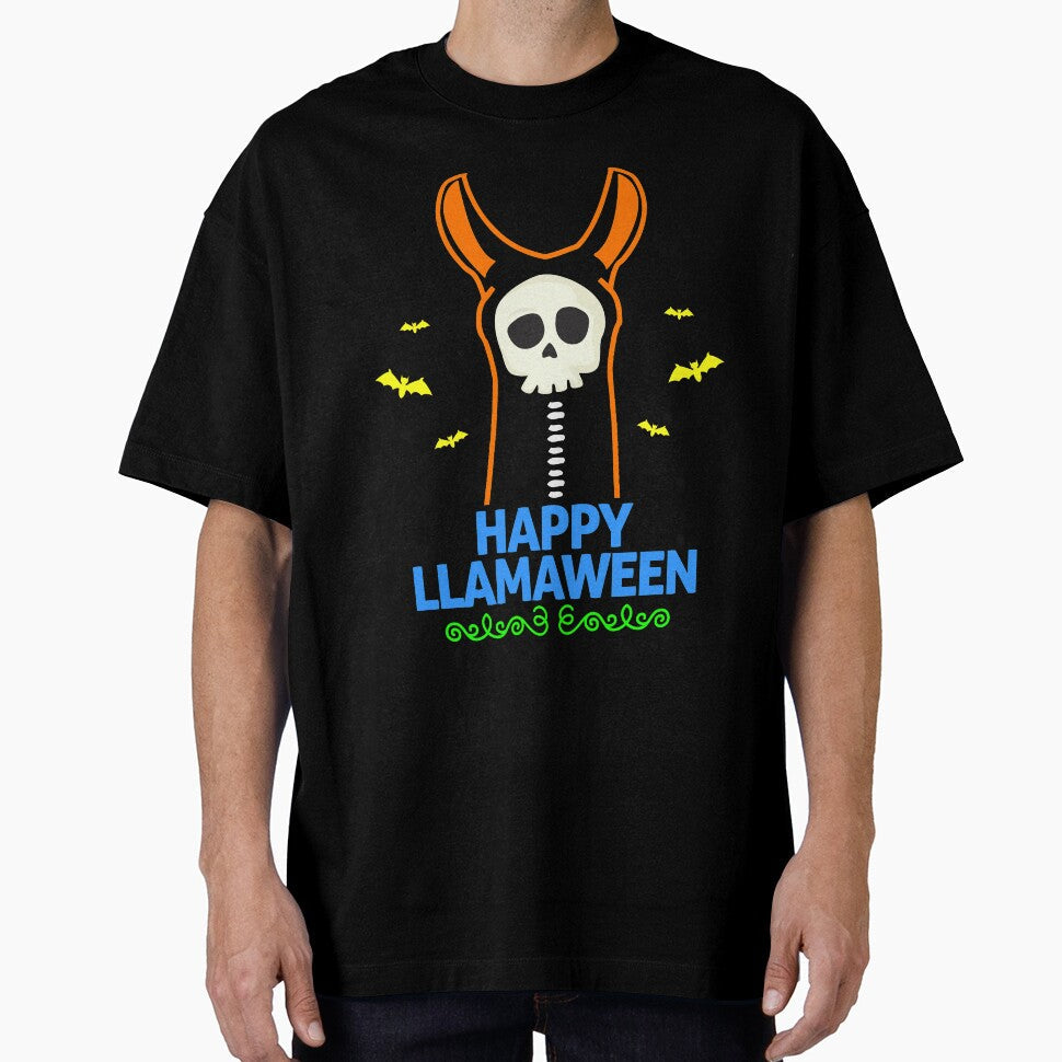 Happy Llmaween Funny Halloween Novelty T-Shirt Gift by Bendthetrend