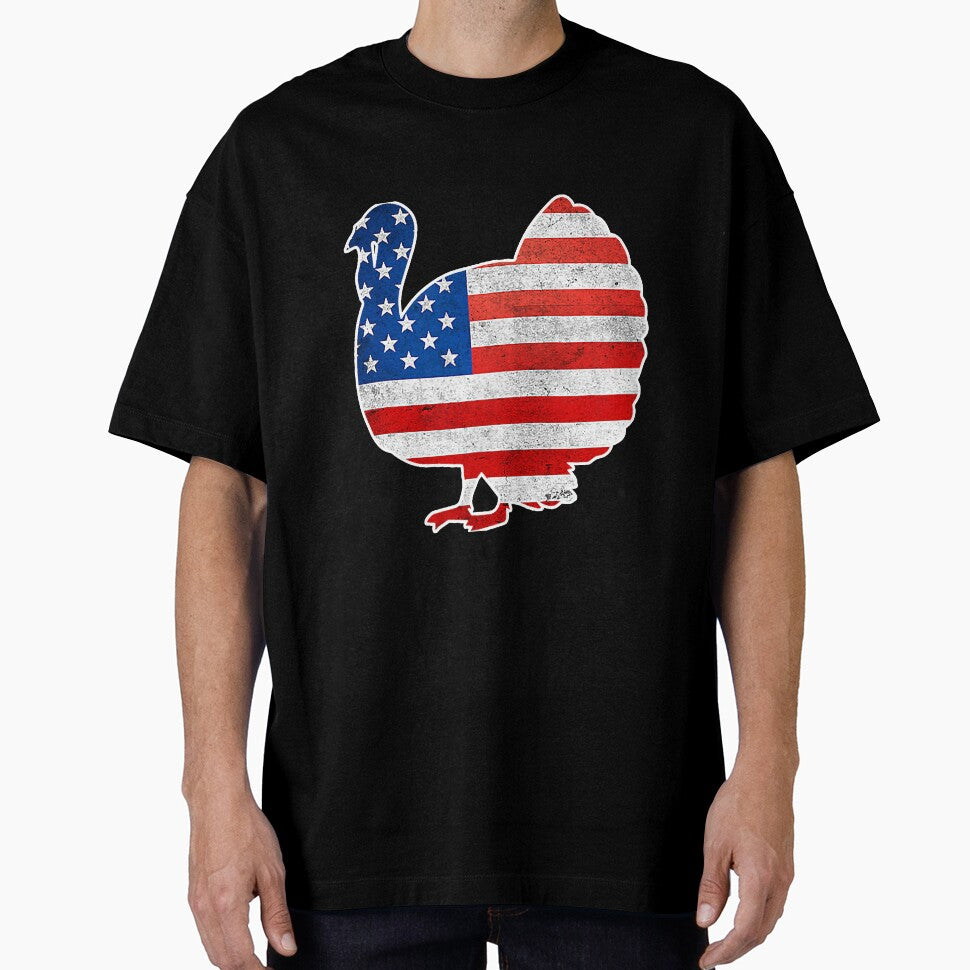 Vintage American Turkey Usa Flag by NeverLoseSF