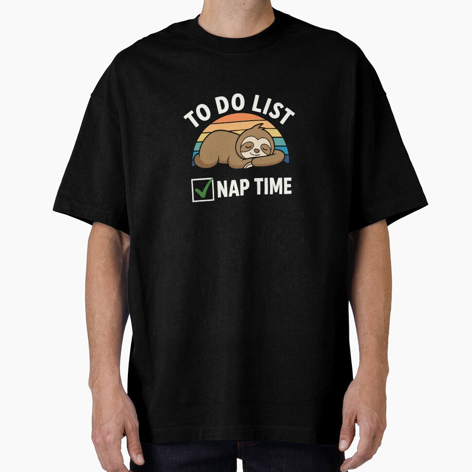 To Do List: Nap Time – Funny Sloth Lazy Day Shirt by graphicnew