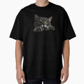 Cute Peeking Cat - Funny Curious Kitty Illustration by NoxLand