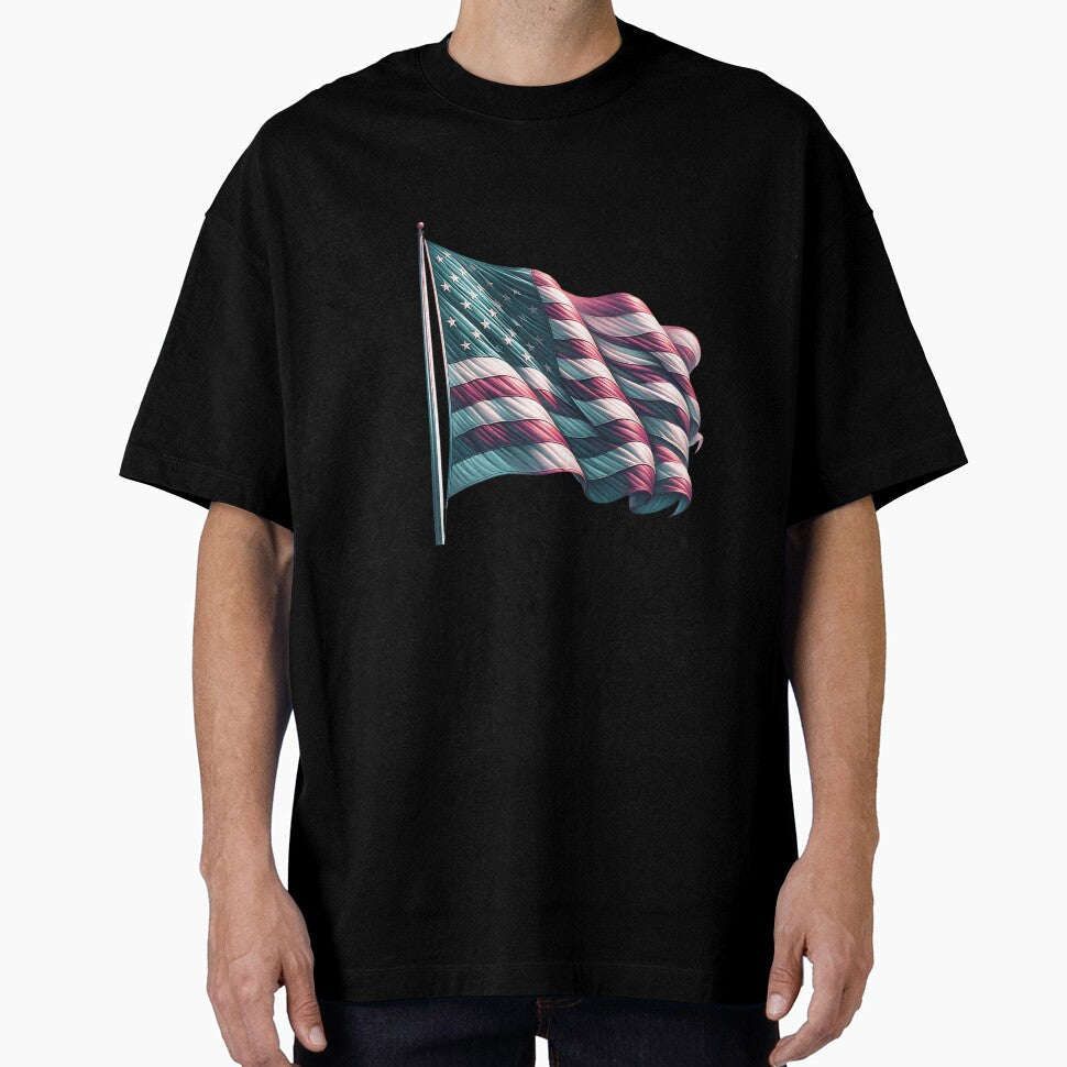 American Flag Pride – Vintage USA Patriotic Artwork by artedigital99