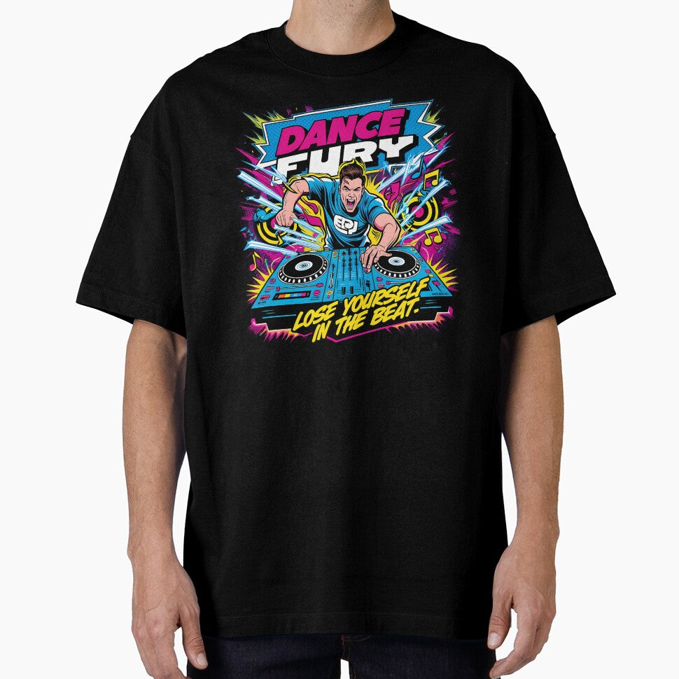 EDM Dance Fury DJ Graphic – Lose Yourself in the Beat Design by BNCH44