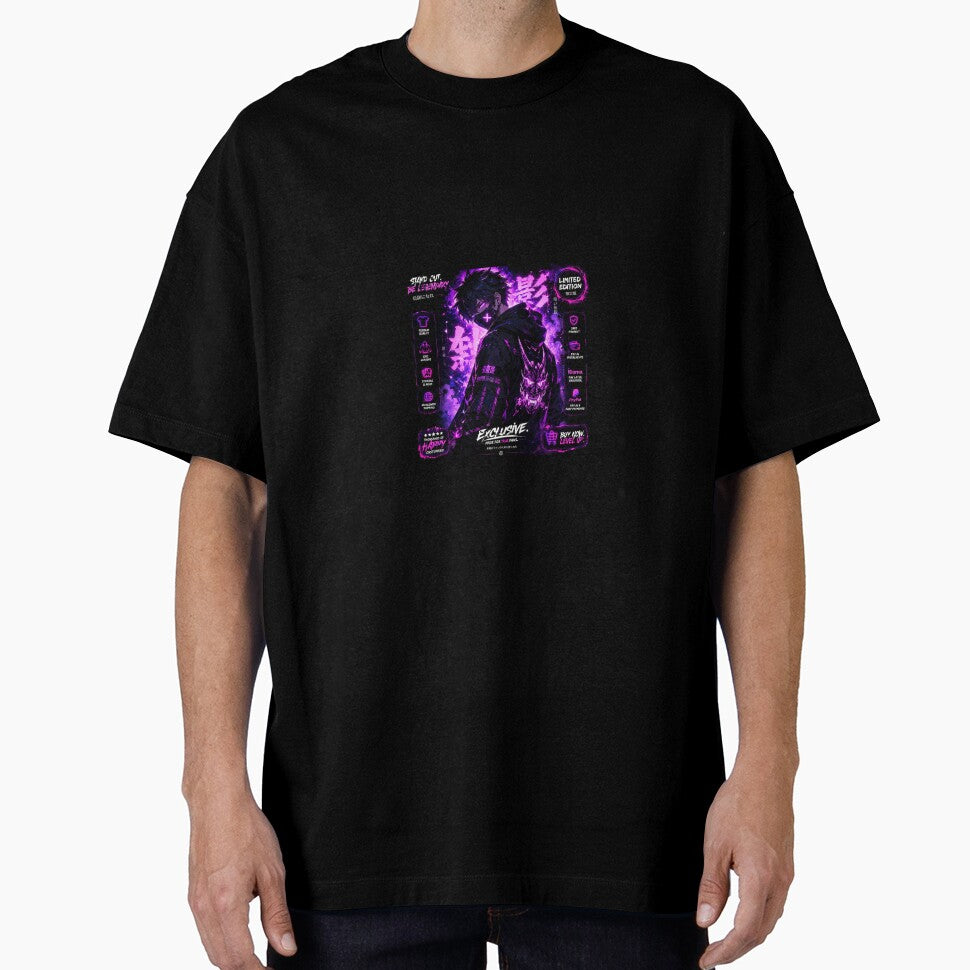 Exclusive Neon Anime Character Art – Futuristic Glow Streetwear Design by DervoTeck2767