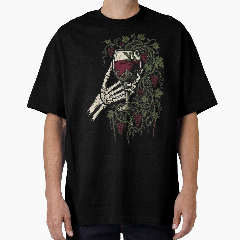 Eternal Red Wine Skeleton Hand by BHP Studio