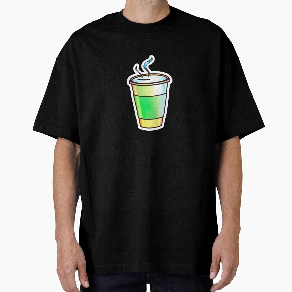 coffee glass in digital sticker style by Creative88Art