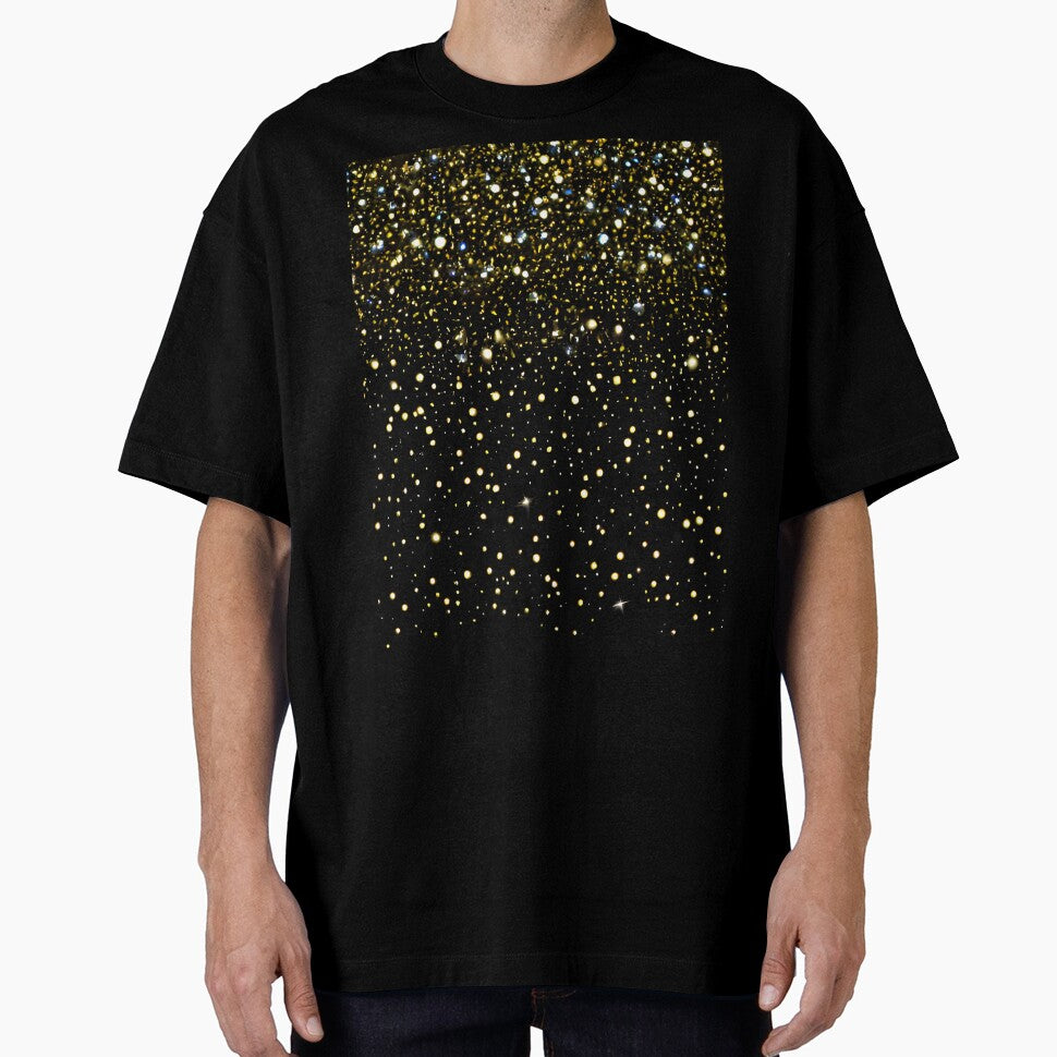 Printed image of golden glitter and sequins v7 by JaReVa