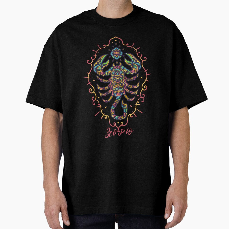 Hand Drawn Colorful Scorpio Zodiac by JTS STORE