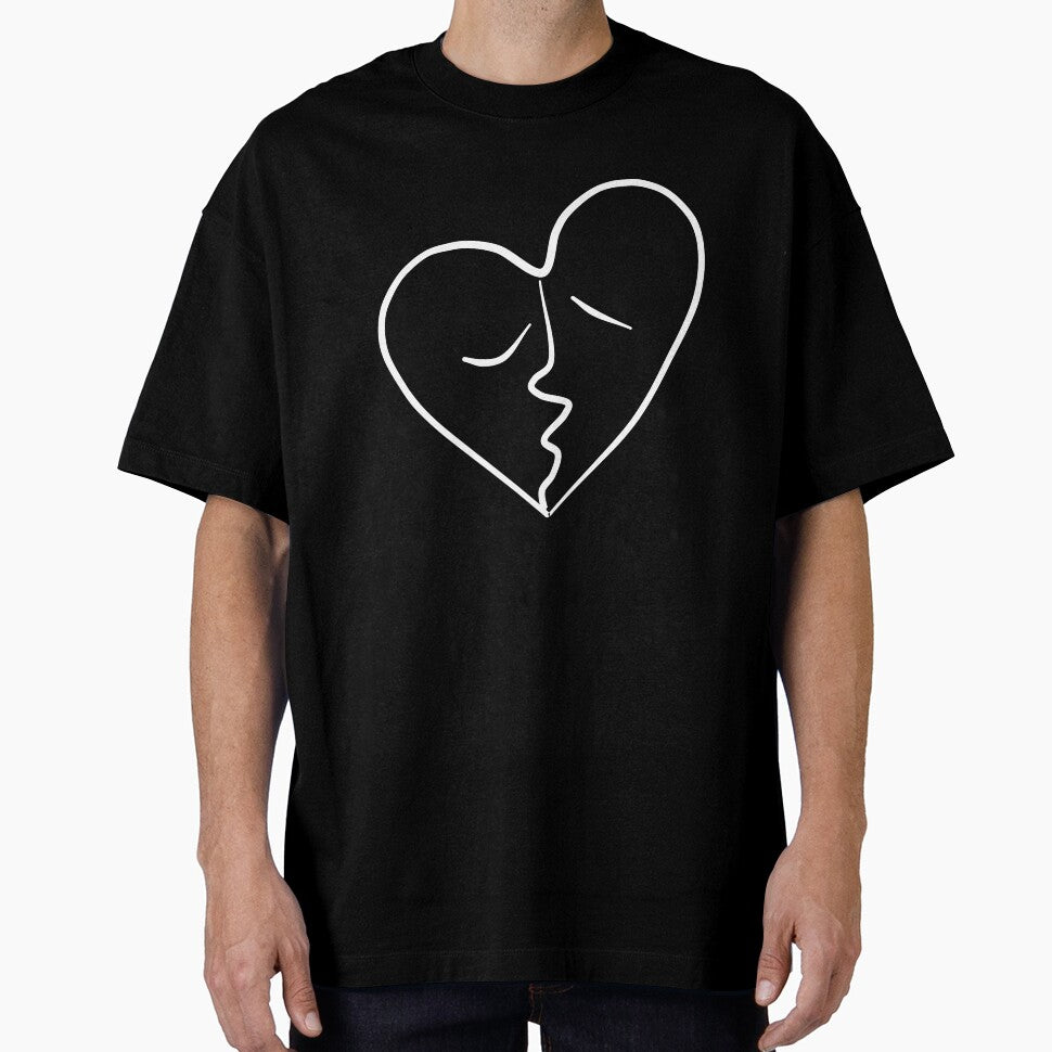 Line Art Heart - White Line by artago
