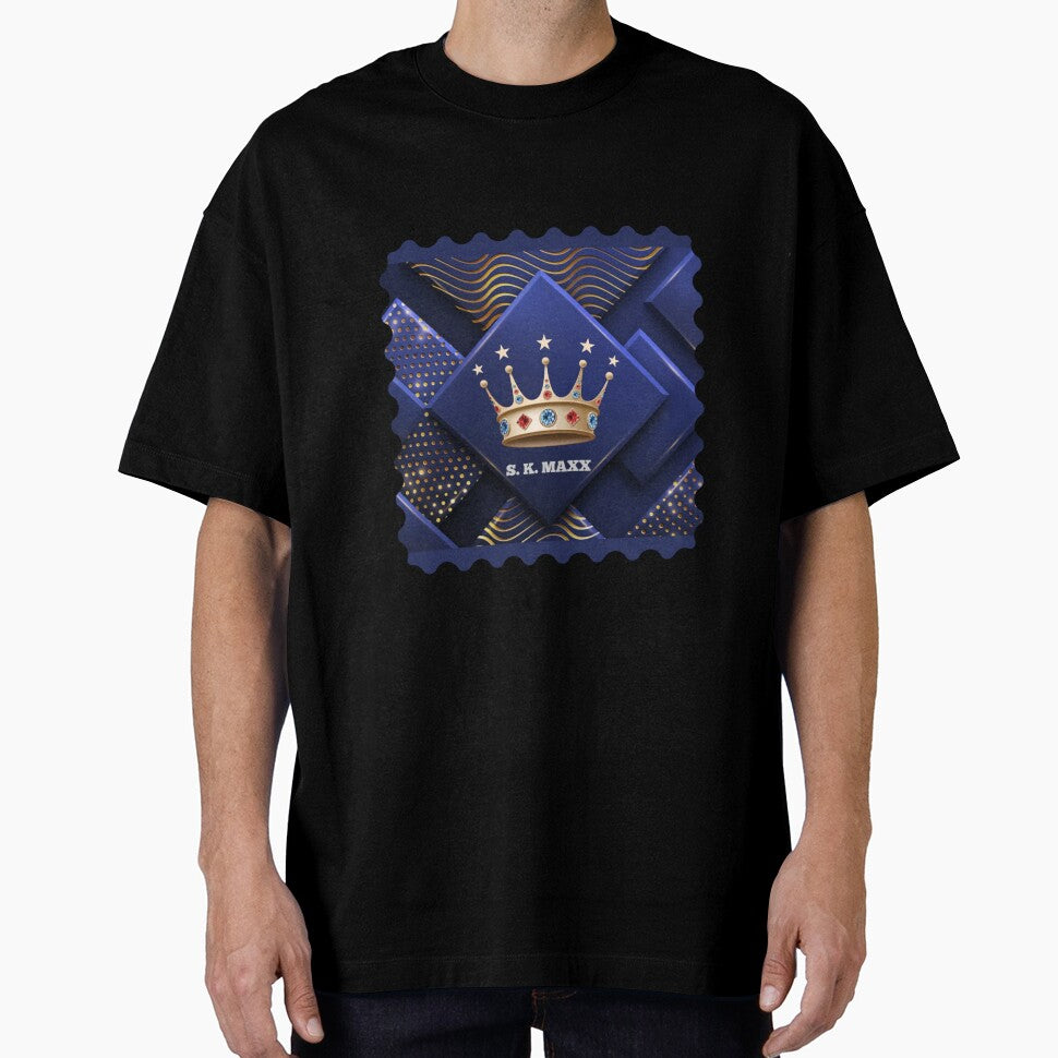 Gold crown brand logo in golden pattern by SKMAXX