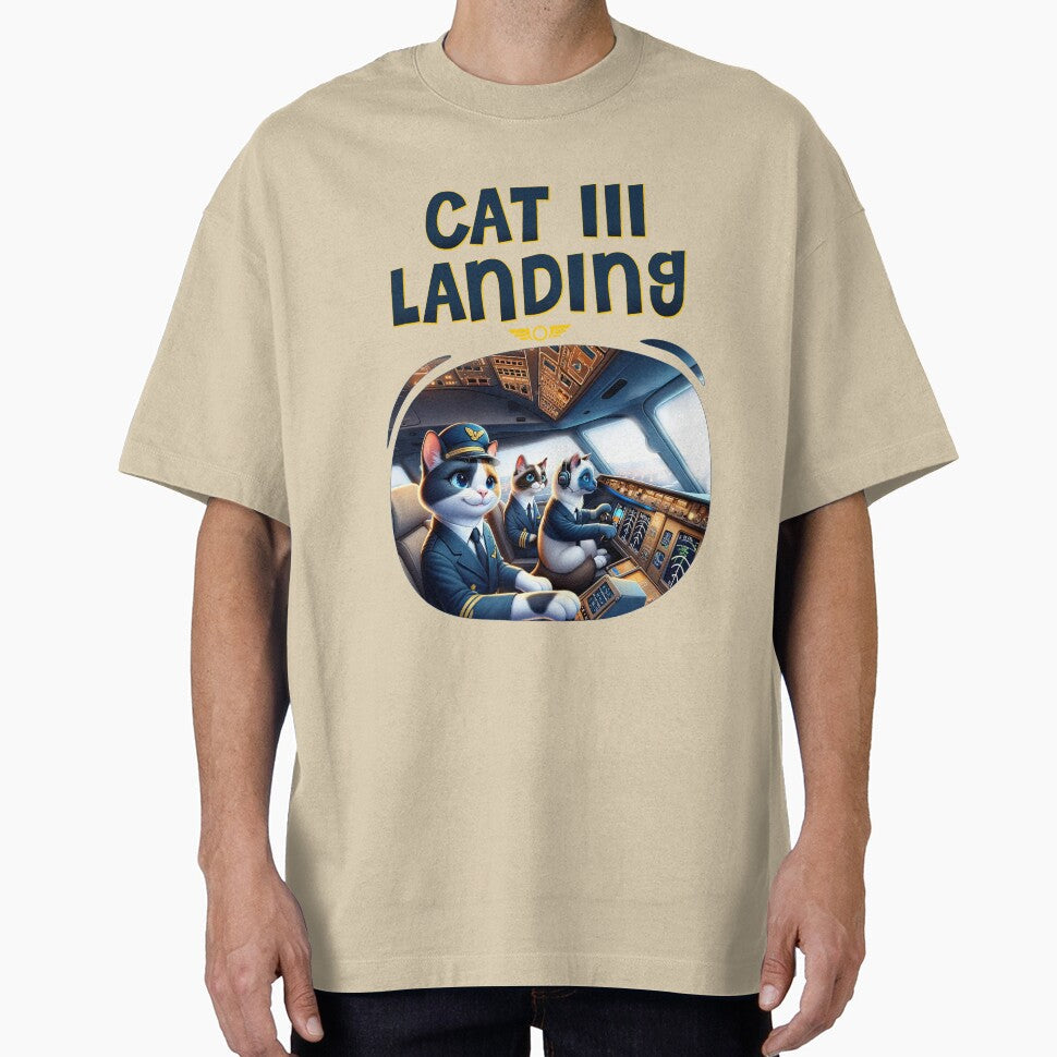 Aviation Pilot CAT III Landing Illustration by Uppercase Tees