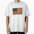 Vintage American Flag Distressed Patriotic USA T-Shirt by Danny's Tees