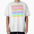 Soft colorful creative line pattern | Pastel colorful horizontal lines by lausn