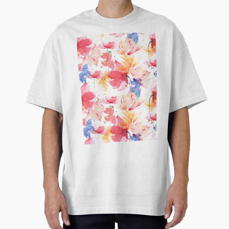 Beautiful abstract poppies floral pattern by urban-color