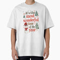 “It’s the Most Wonderful Time of the Year Christmas Snowman T-Shirt | Vintage Holiday Typography by Kayshies8120