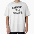 Barbells Over Bullsh*t | Bold Gym Slogan by No-Heart