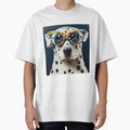 Dalmatian wearing colorful nerd glasses by Studiowatermars
