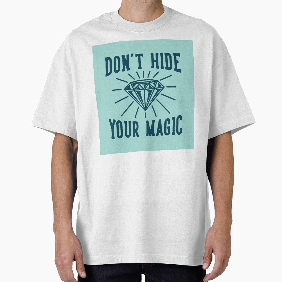 Vintage Slogan Typography Hide your Magic by Peekonet