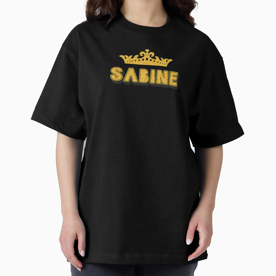 Sabine Personalized Funny Custom Name Crown Design by Watsonarts