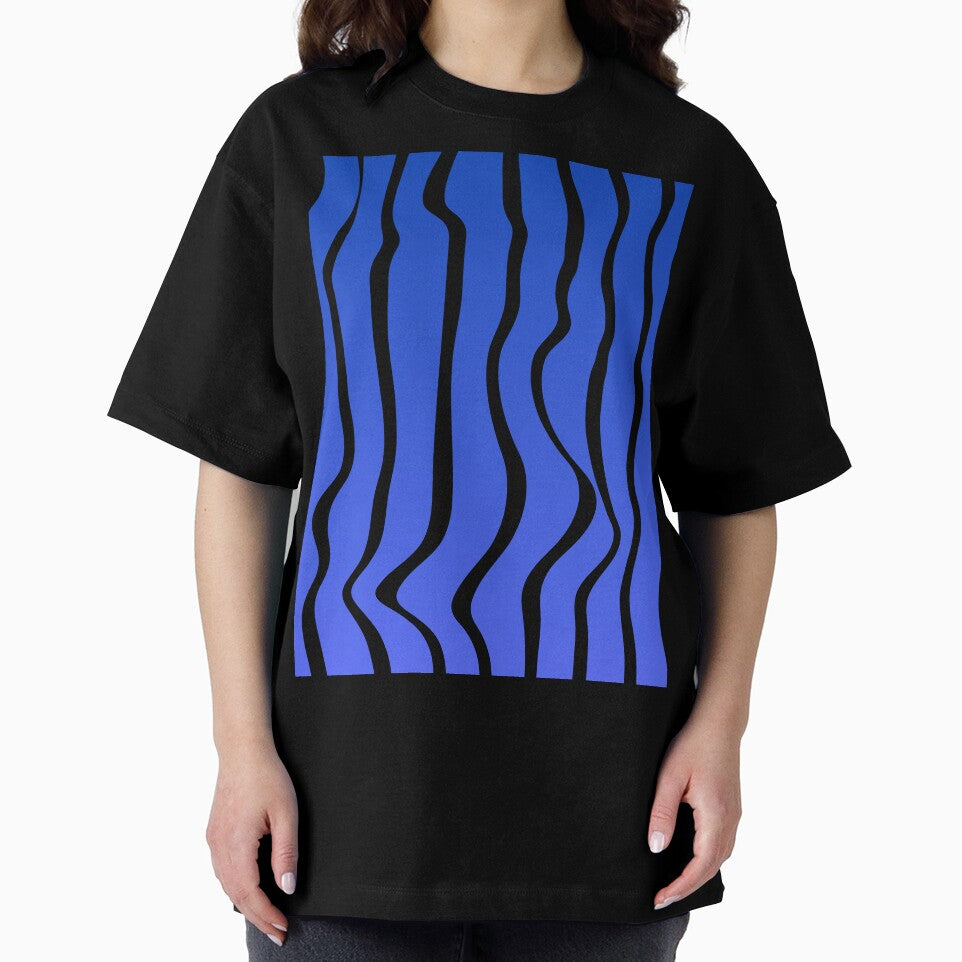 Dark blue to blue gradient line pattern by Pattrenonly