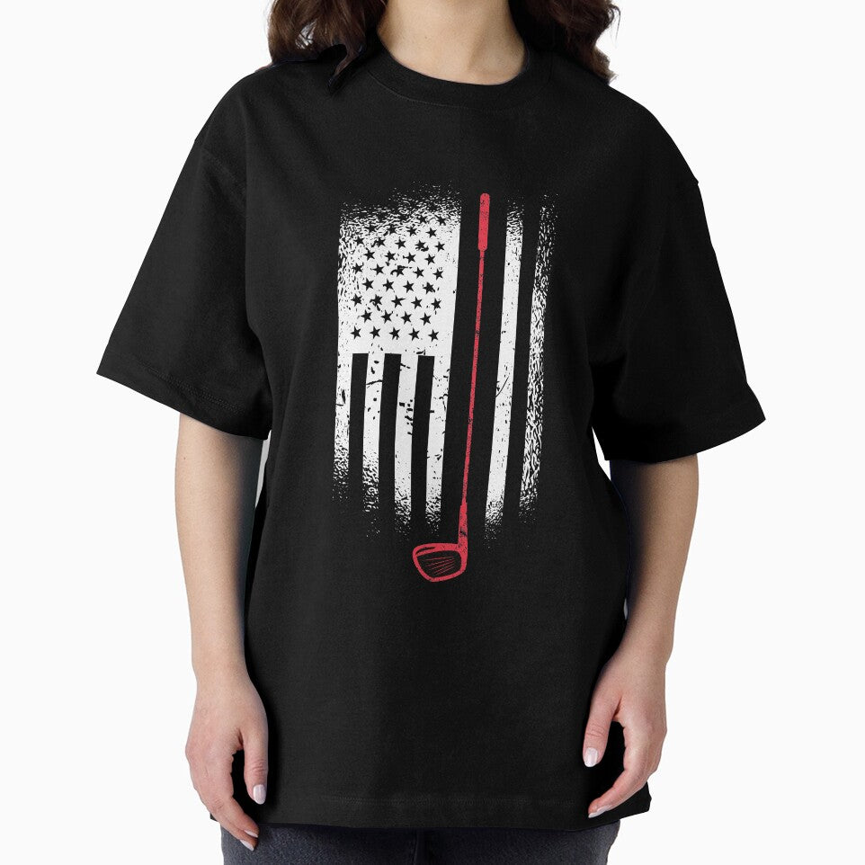 American flag golf clubs vintage by Grimbart