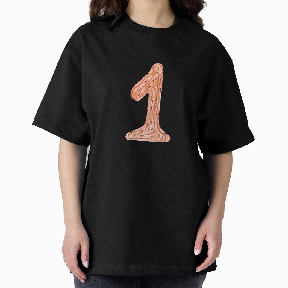 Number one figure red textured watercolor sketch black by Yana Mustafina | Boho Soulful Designs