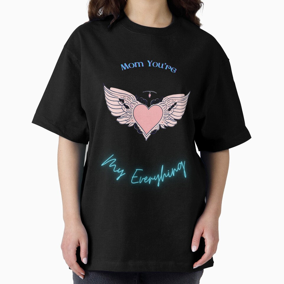 You're My Everything Winged Heart T-Shirt tee, Mother's Day Gift, Mommy Shirt, Mom to be, Cool Mom, Mother's Shirt, by BandiJacksonArt