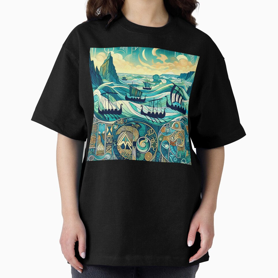 The Longships | Viking Ocean Wall Art by Stoneflower-Art