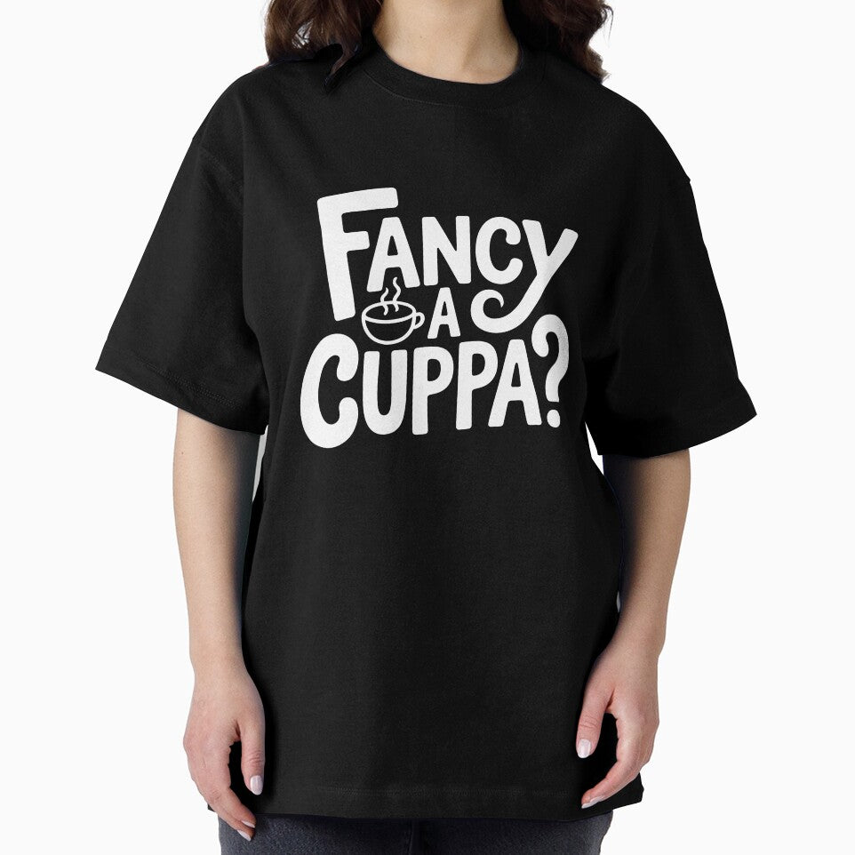 Fancy a Cuppa Funny British Tea Lover Quote Sarcastic Gift by Say It With Ink