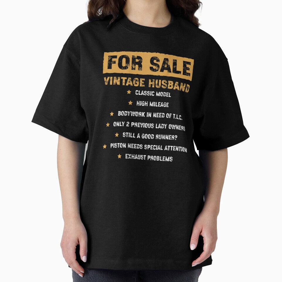 For Sale Vintage Husband Classic Model High Mileage Funny Marriage Joke by Serene woods