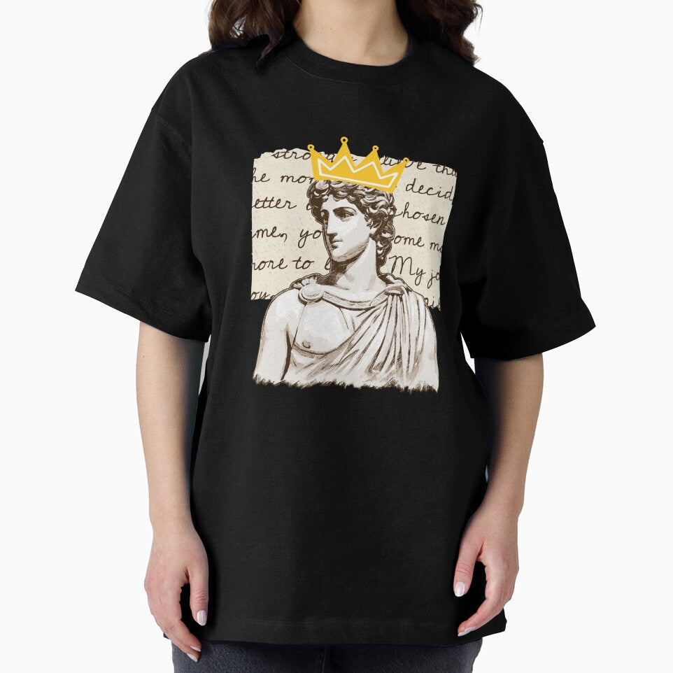 Vector king with Antique Crown Statue Beautiful print by Artsyclick