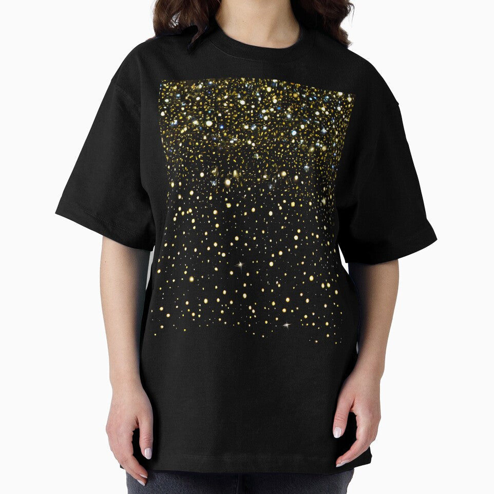 Printed image of golden glitter and sequins v7 by JaReVa