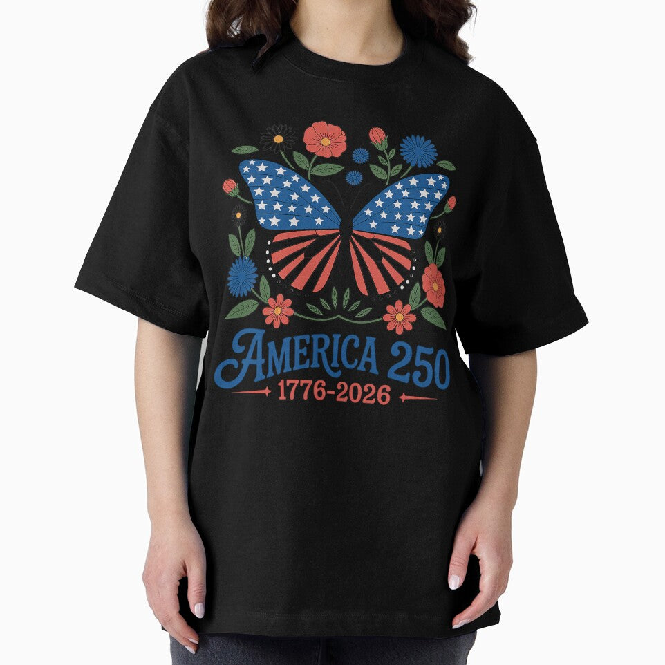 Butterfly 250th USA Patriotic Freedom 4th of July by BlassmausArt