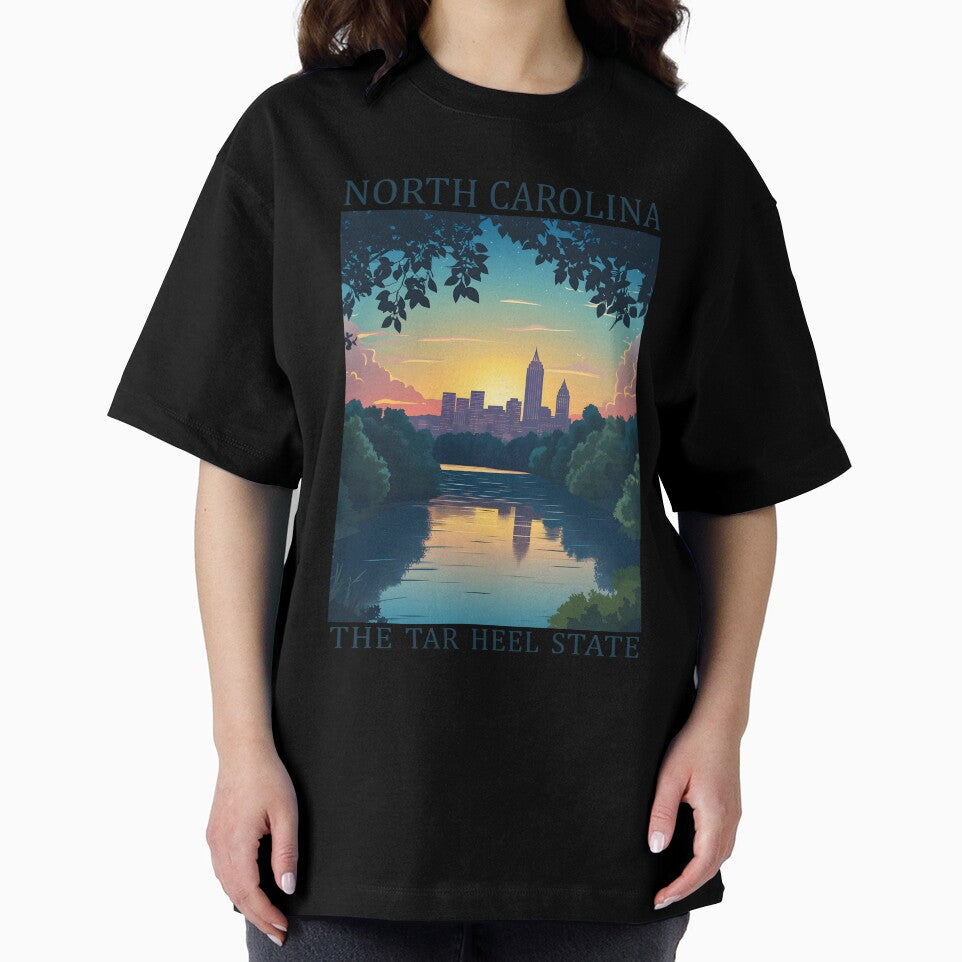 33 North Carolina Travel Poster by Lucy Goosy Art