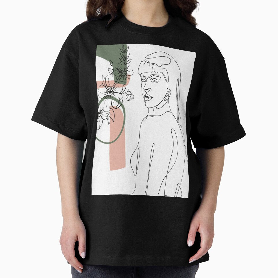 Line art girl minimalist illustration by Artandstonesgr