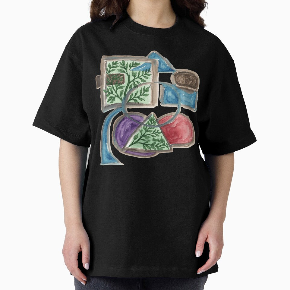 Shapes Misbehaving Botanical  colorful geometric abstract design by SmashingDeals