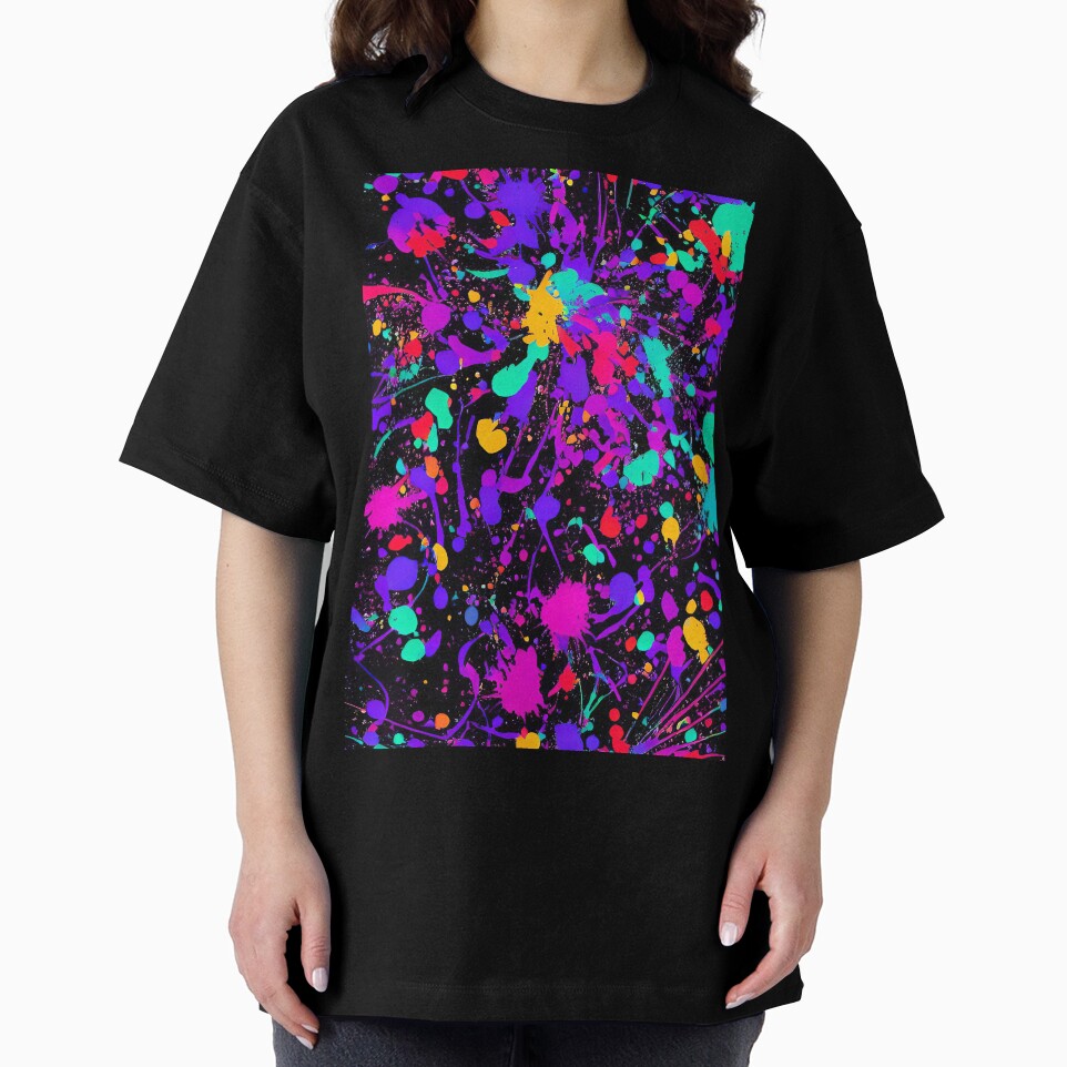 Printed image of paint splatters v2 by JaReVa