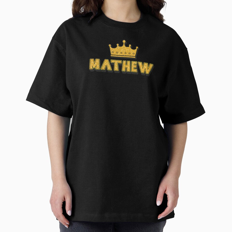 Mathew Personalized Name With Crown - Cool & Funny Custom Gift for Men and Boys by Oussinc