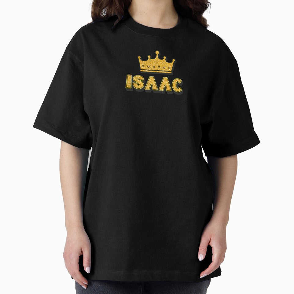 Isaac Personalized Name With Crown - Cool & Funny Custom Gift for Men and Boys by Oussinc