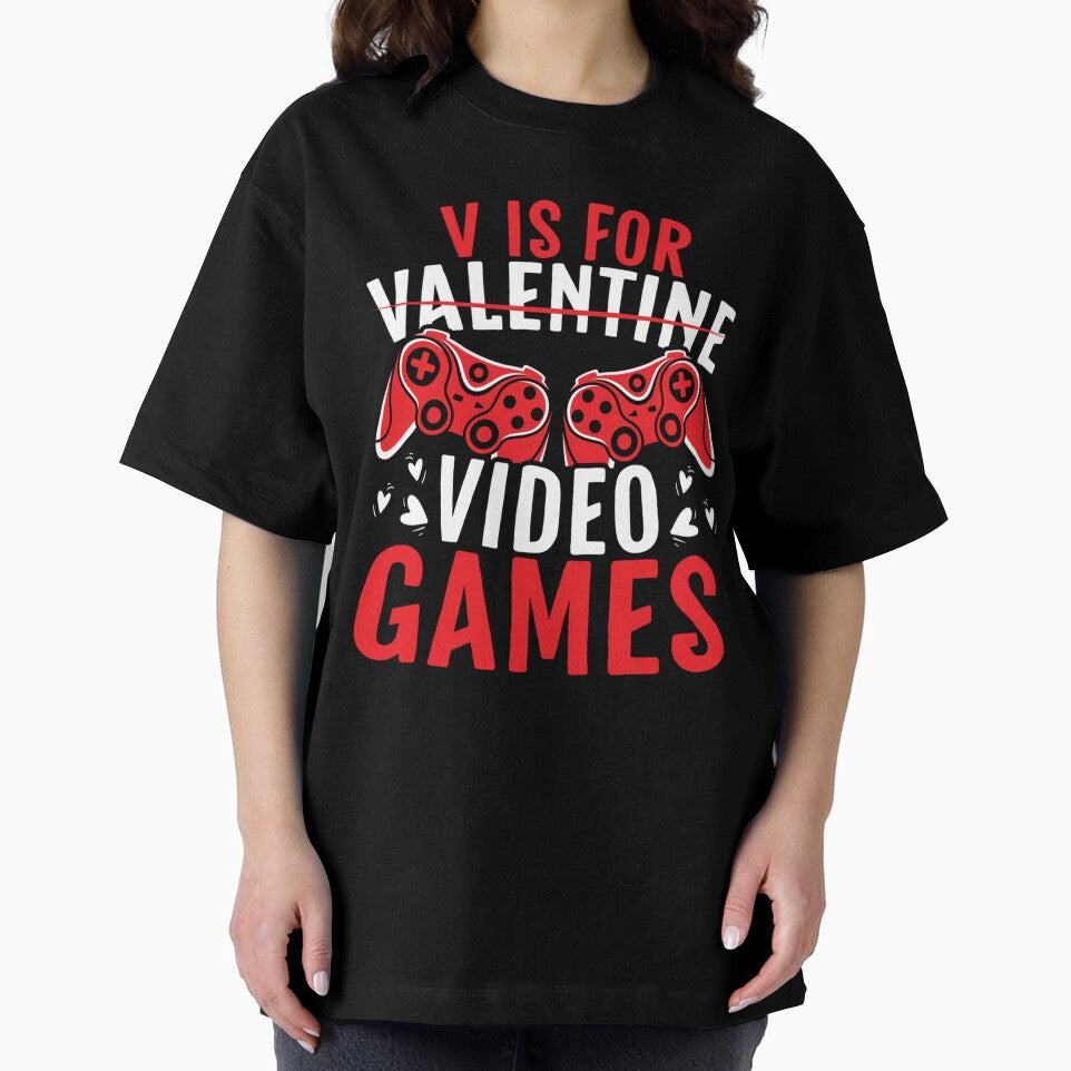 V IS FOR VIDEO GAMES GIFT FOR A BOYFRIEND VALENTINE FAN by sobriowslen
