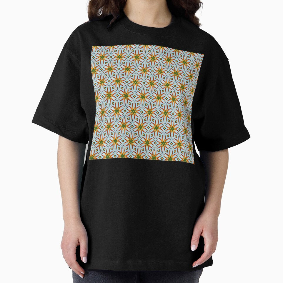 Turquoise and Yellow Mosaic Pattern by antevasinart